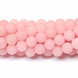 Beads Rose quartz-frosted 10mm (3210000M)