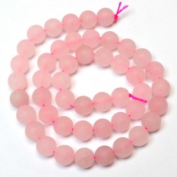 Beads Rose quartz-frosted 8mm (3208000M)