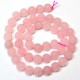 Beads Rose quartz-frosted 8mm (3208000M)