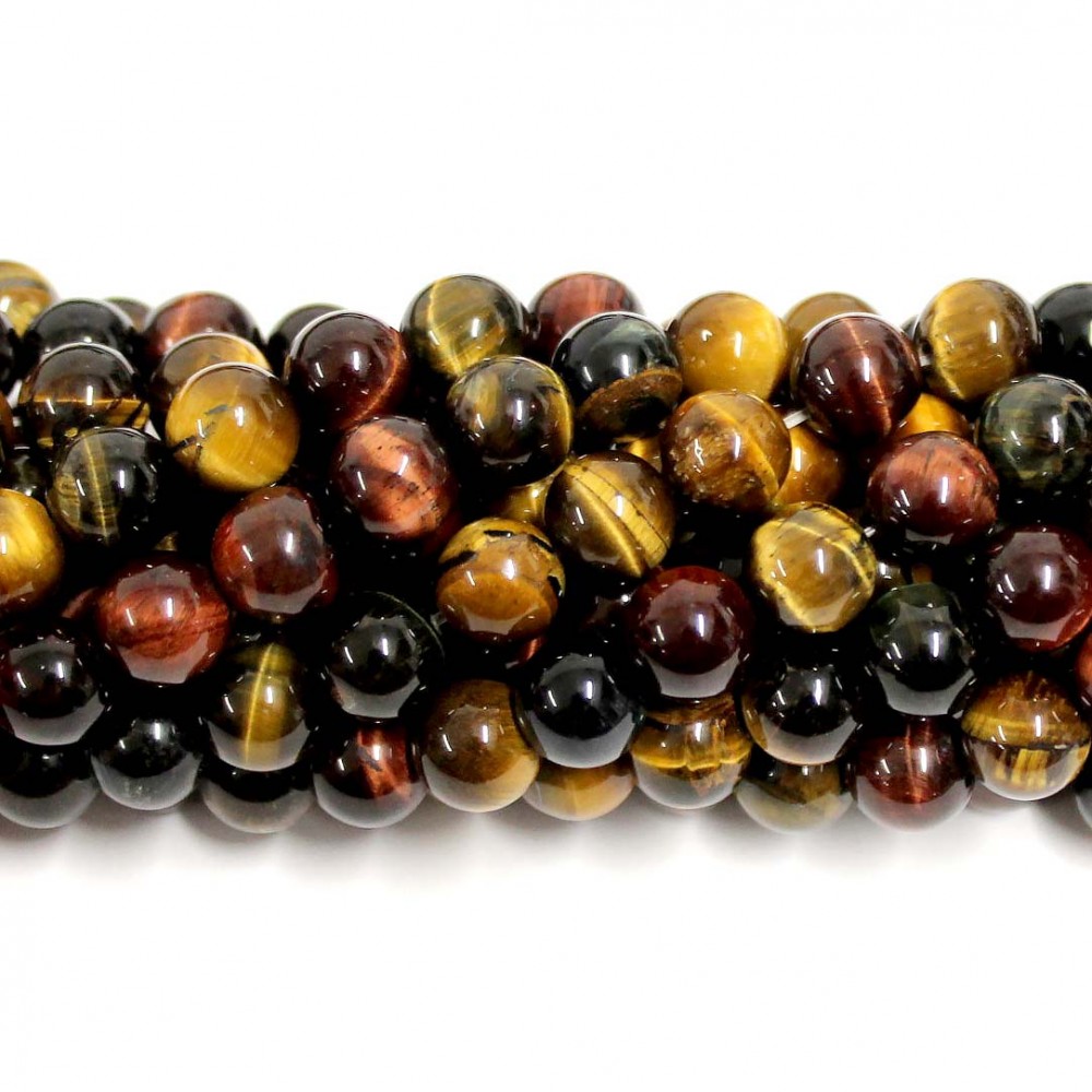 Beads Tiger eye/Hawk eye/Bull eye 8mm (3708003)