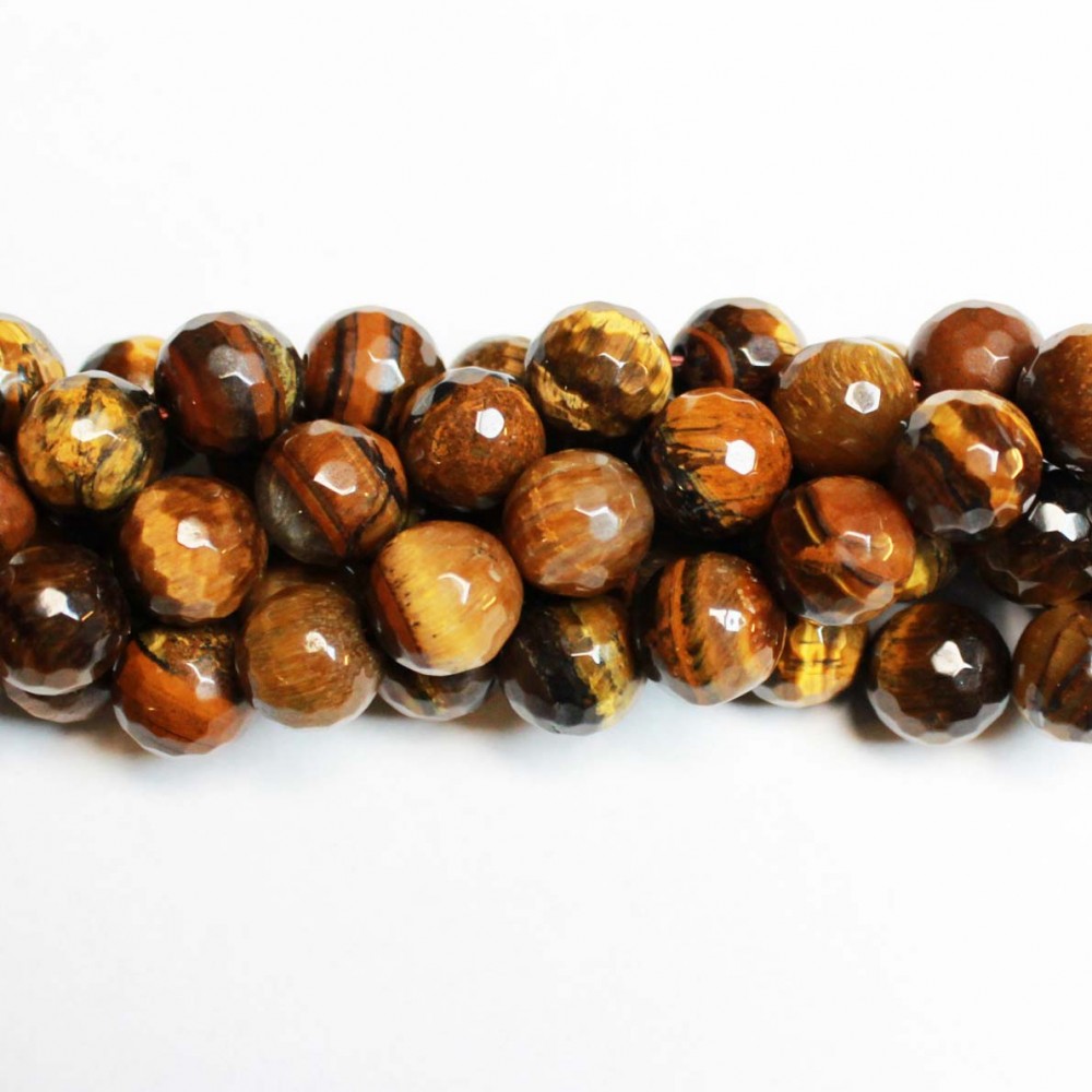 Beads Tiger's Eye-faceted 10mm (3710000G)