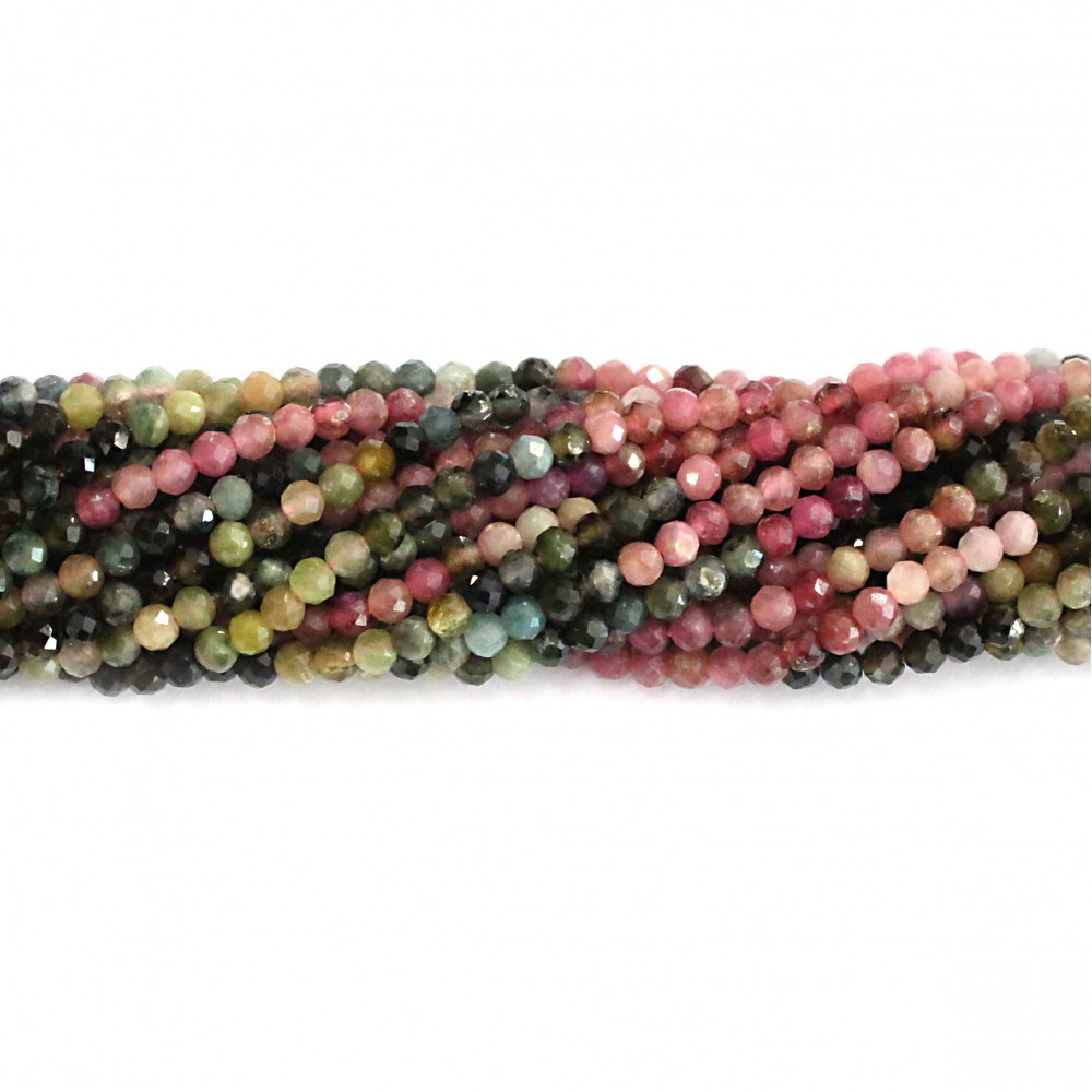 Beads Tourmaline-faceted 3mm (3803003G)