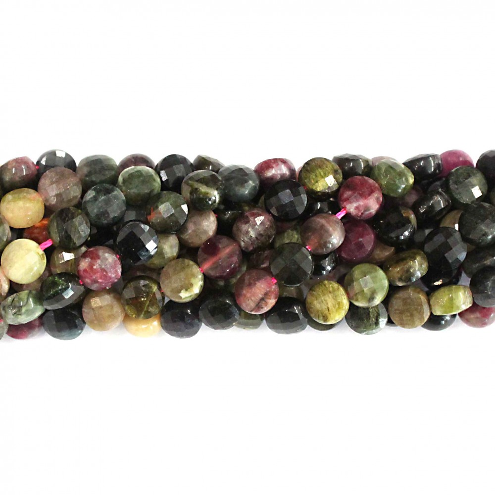 Beads Tourmaline-faceted 6x4mm (3806003G)