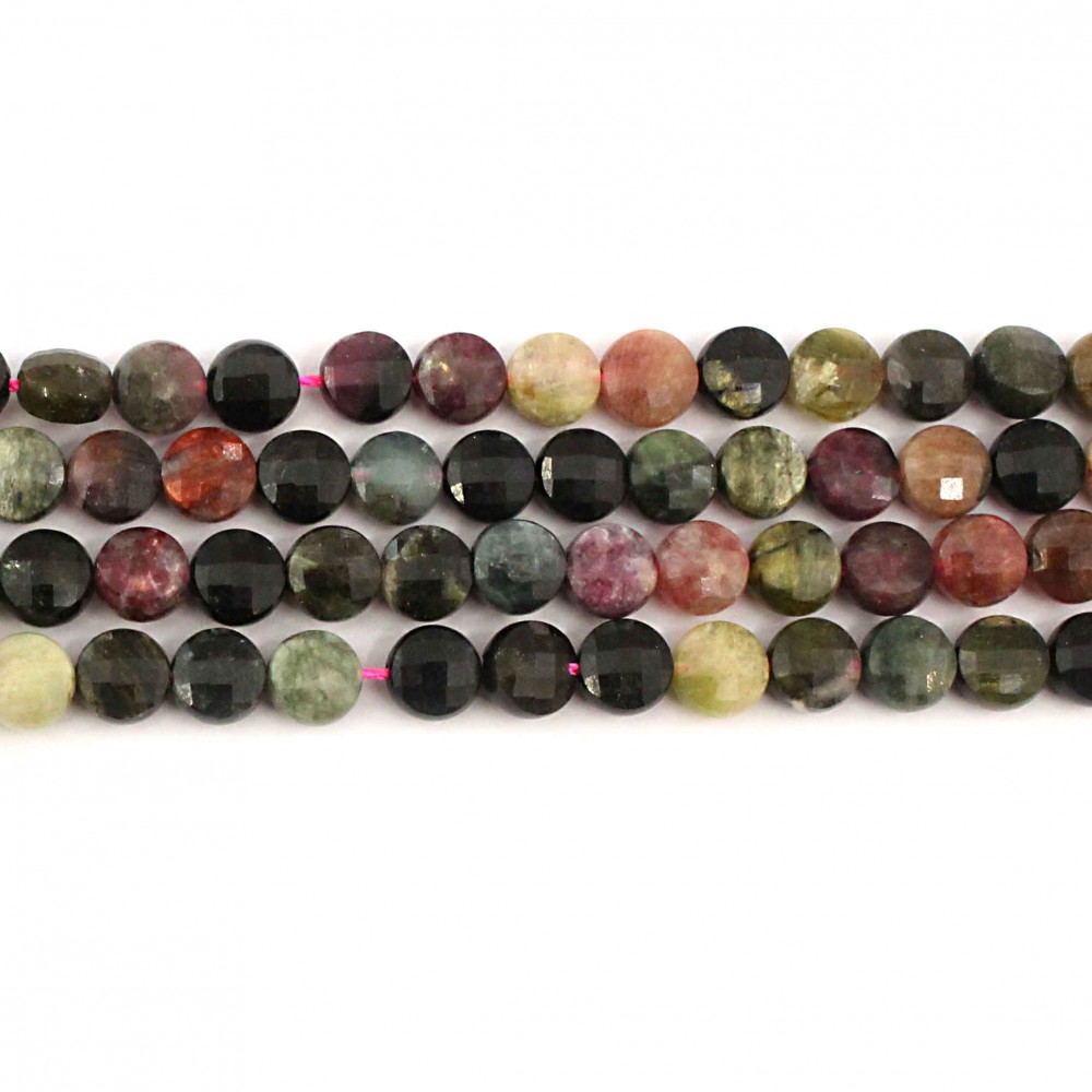Beads Tourmaline-faceted 6x4mm (3806003G)
