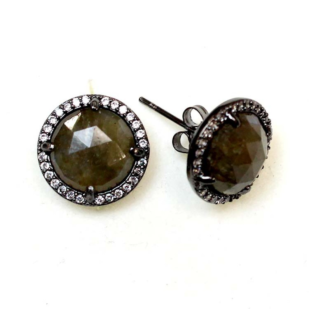 Earrings-labradorite (7464)