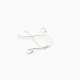 Silver earring fittings - 17x1mm 2 pcs. (F02S2010)