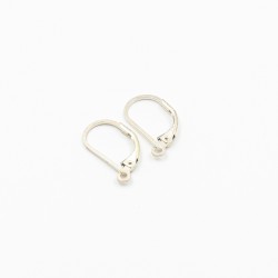 Silver earring fittings - 17x1mm 2 pcs. (F02S2011)