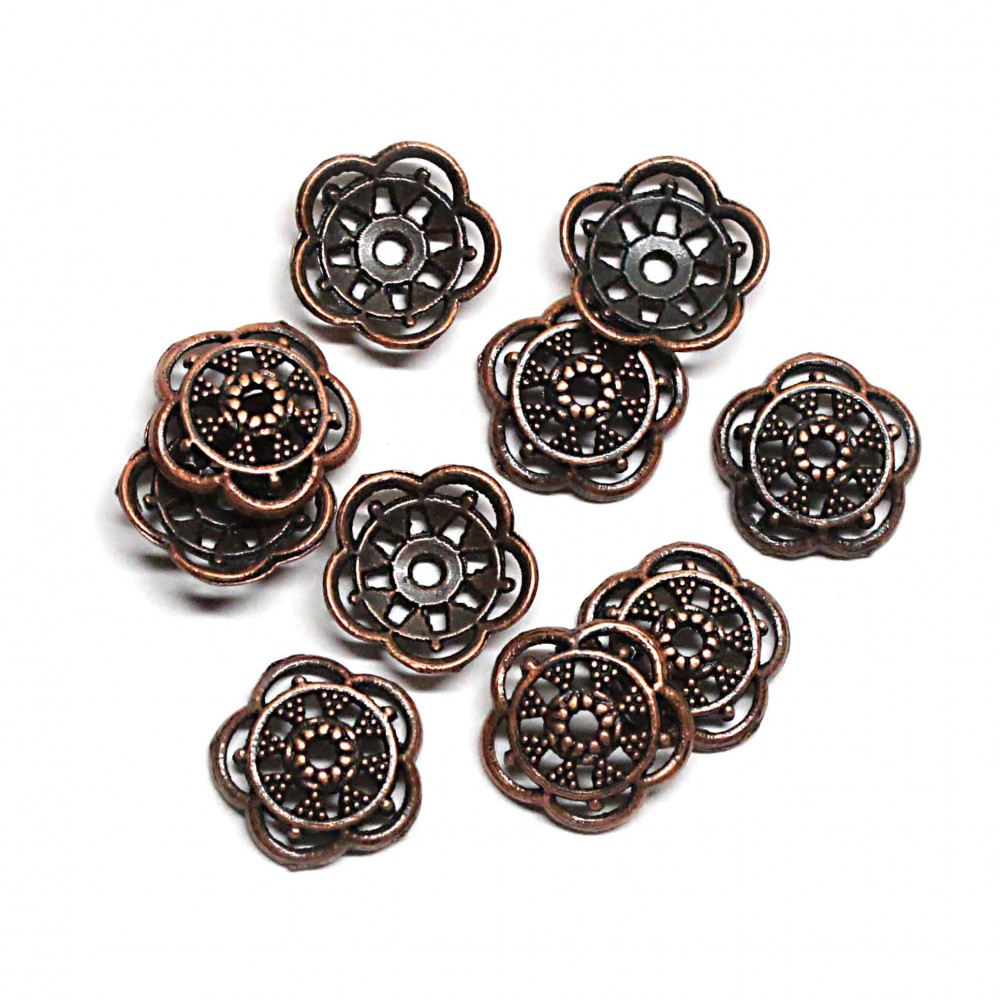 Bead caps 12mm 10pcs. (F06M5001) 