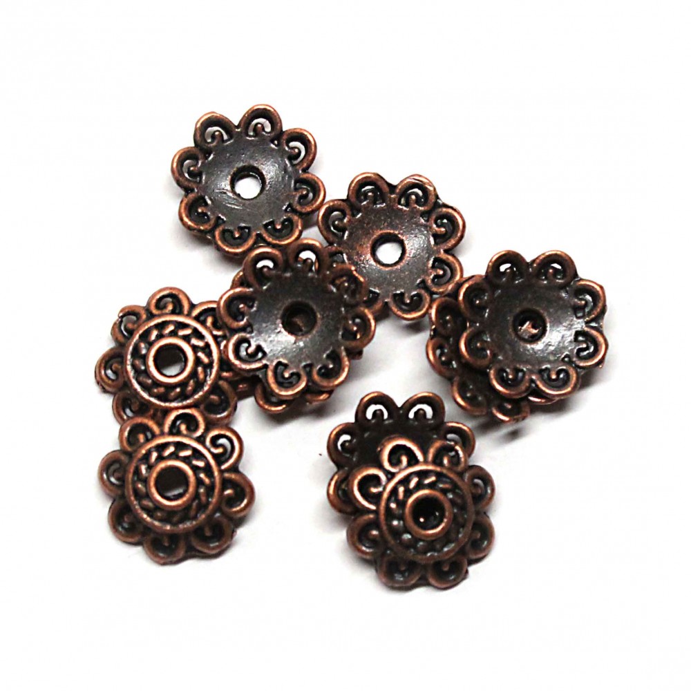 Bead caps 12mm 10pcs. (F06M5003) 