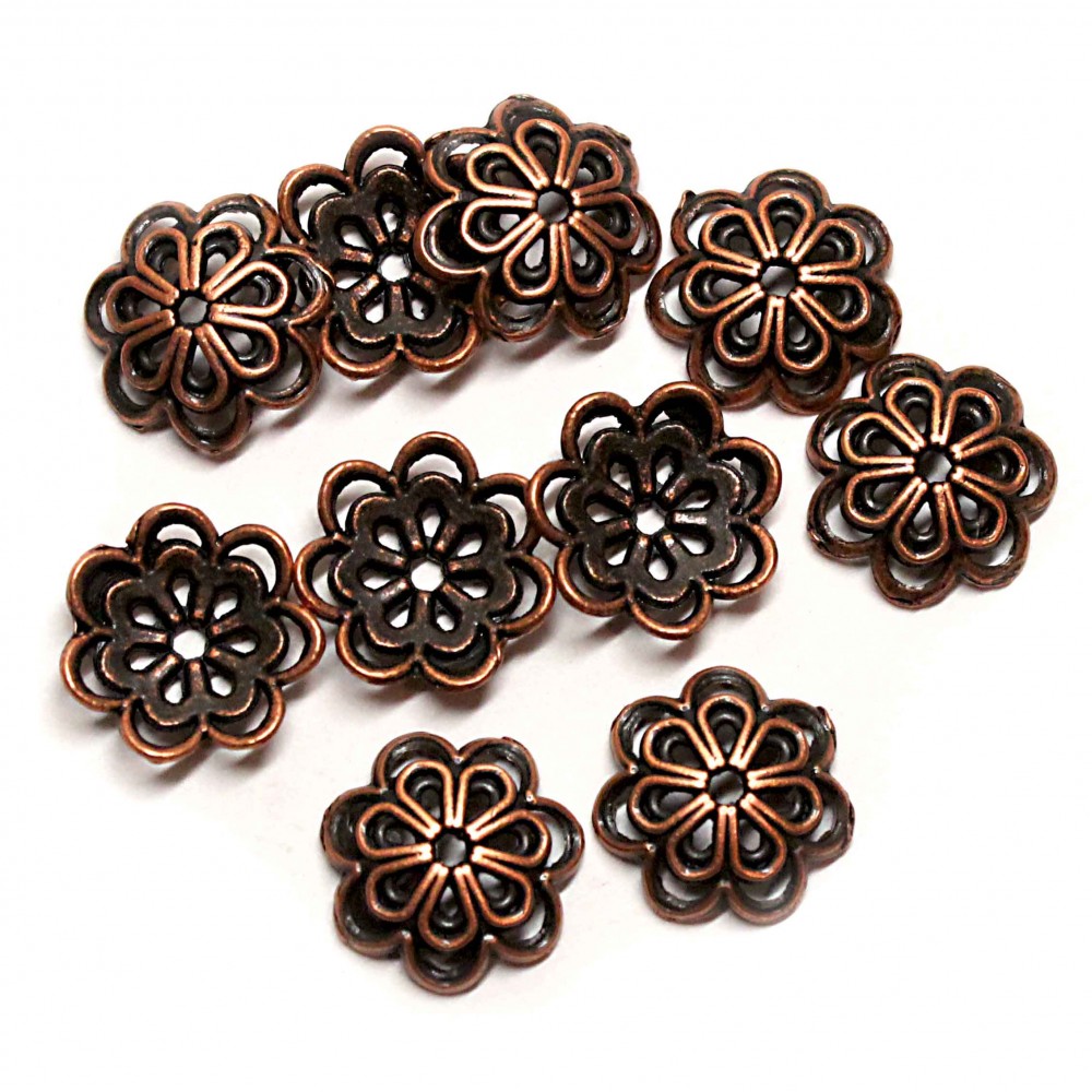 Bead caps 15mm 10pcs. (F06M5006) 