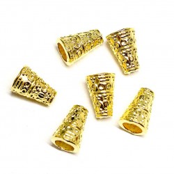 Bead caps 10x7mm 6pcs. (F06M3002)