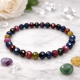 Faceted Sapphire Beaded Bracelet