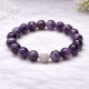 Amethyst Bracelet with Decorative Accent