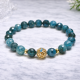 Apatite Bracelet with Decorative Accent