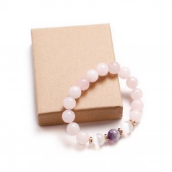 Rose Quartz/Amethyst/Hematite/Selenite (321002)