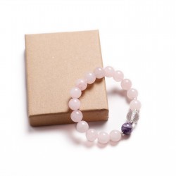 Rose Quartz/Amethyst/Hematite/Rock crystal(321003)
