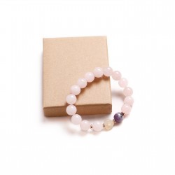 Rose Quartz/Amethyst/Hematite/Agate (321012)