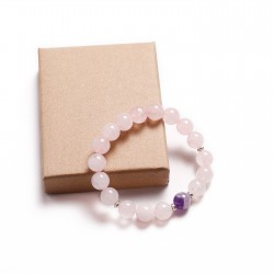 Rose Quartz/Amethyst/Hematite (321015)