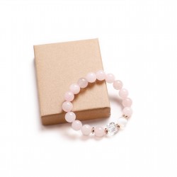 Rose Quartz/Hematite/Rock crystal (321016)