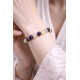 Bracelet with Natural Stones: Amethyst / Citrine / Clear Quartz