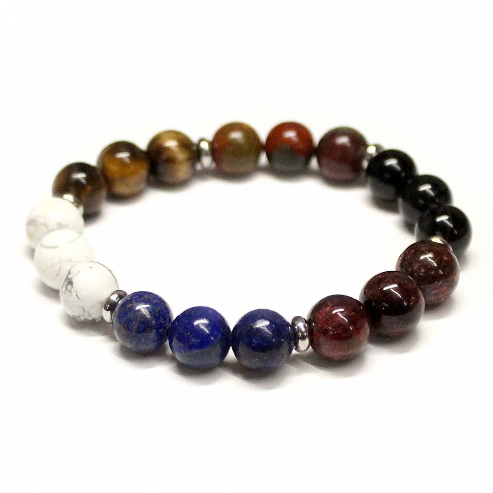 Magnesite/Lazurite/Garnet/Agate/Jasper/Tiger Eye (001010) 