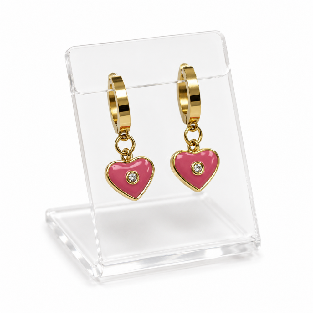 Heart-shaped earrings