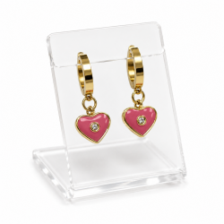 Heart-shaped earrings