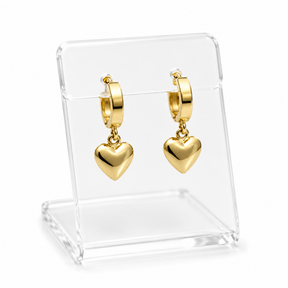 Heart-shaped earrings