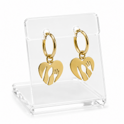 Heart-shaped earrings