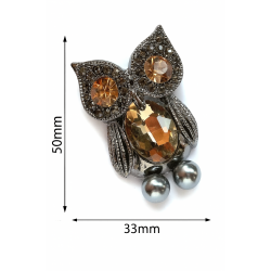 Owl brooch (6623)