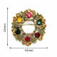 Flower Wreath Brooch (6713)