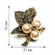 Flower-shaped brooch (6722)