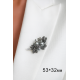 Silver Bud Brooch (6725)