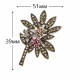 Brooch ‘Flower brooch with rhinestones’ (6728)