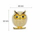 Owl brooch with pearl inserts (6780)
