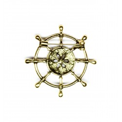  BROOCH. SEA STURVALL WITH PEARL (6806)