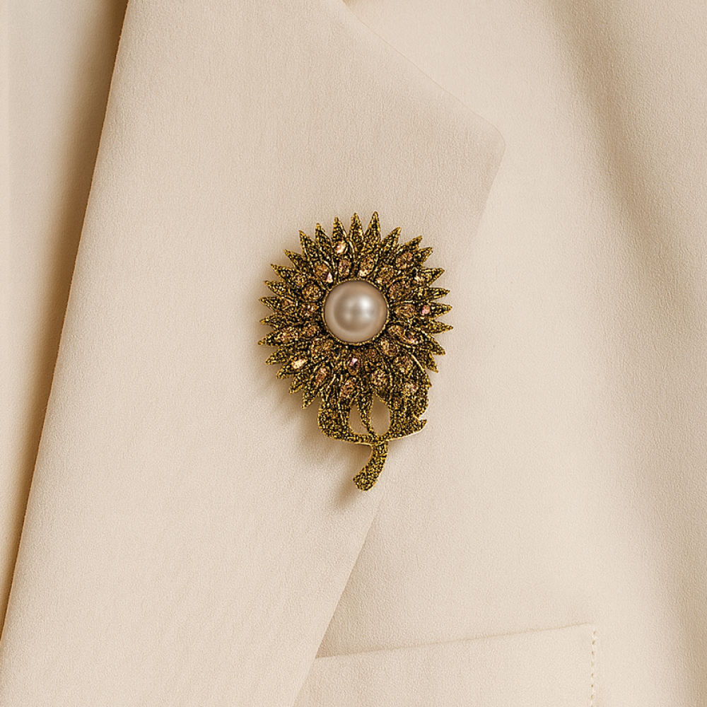 Brooch flower (6891)