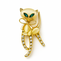 Brooch cat (6926)
