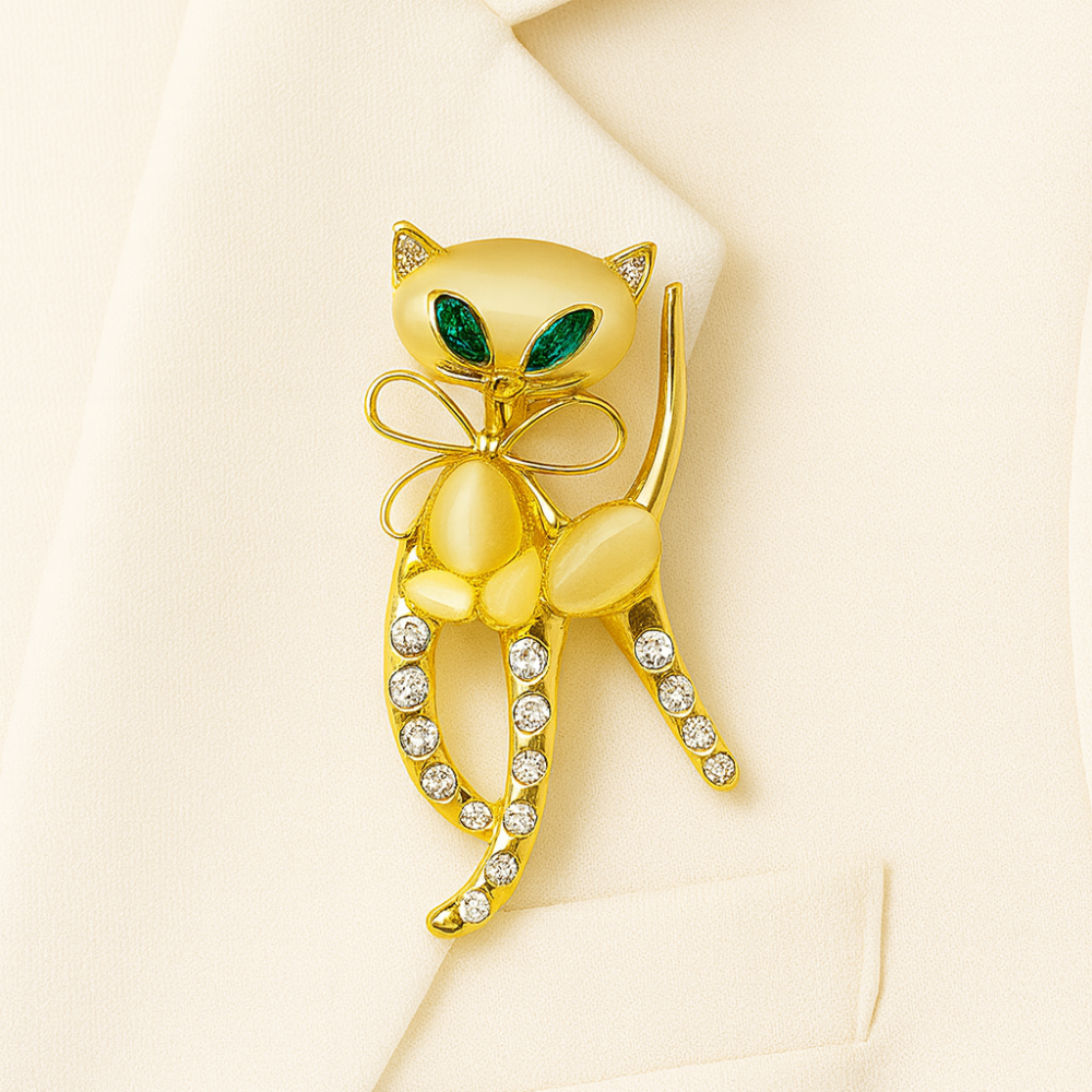 Brooch cat (6926)