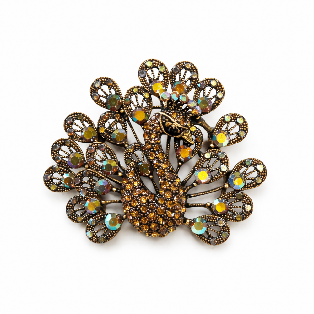 Brooch Peacock (6931)