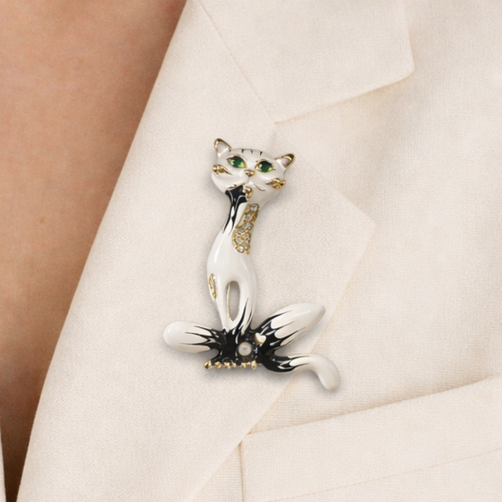 Brooch Cat (6937)