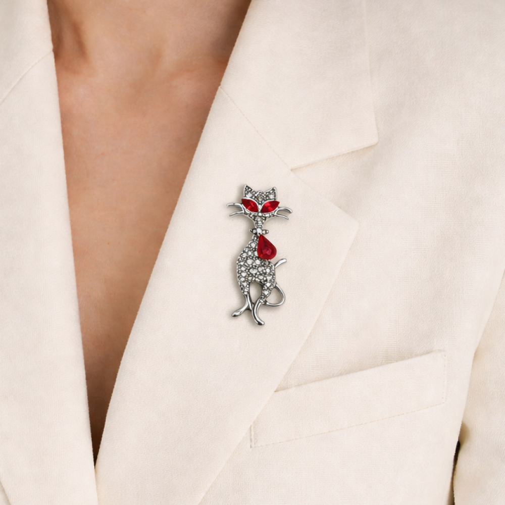 Brooch Cat (6938)