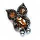 Owl brooch (6623)
