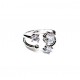 Adjustable ring with zircons Lux (F90L1112) 