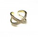 Adjustable ring with zircons Lux (F90L3108) 