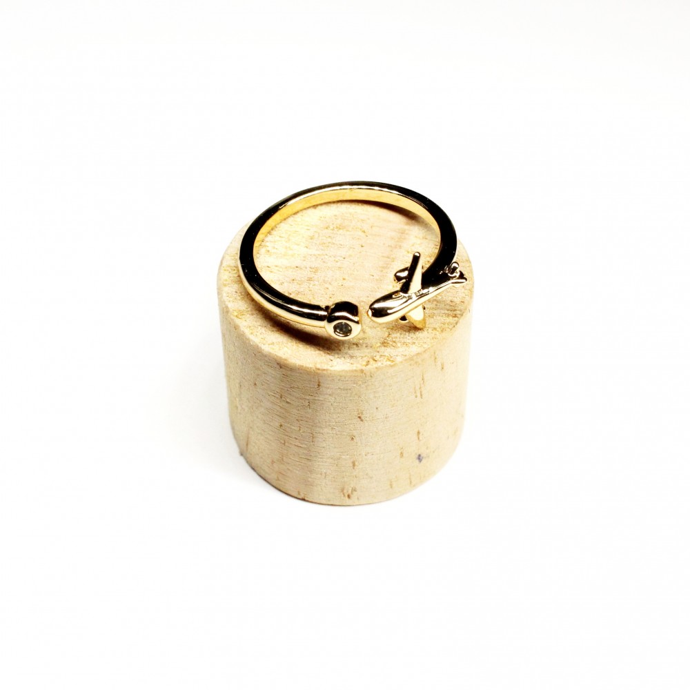 Adjustable ring with zircons Lux (F90L4101) 