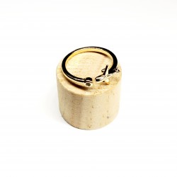 Adjustable ring with zircons Lux (F90L4101) 