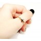 Adjustable ring with zircons Lux (F90L4101) 