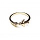 Adjustable ring with zircons Lux (F90L4101) 