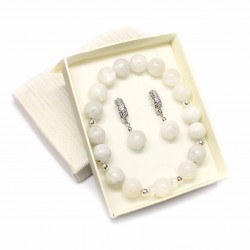 Set Moonstone/Rock crystal + gift box (62200)
